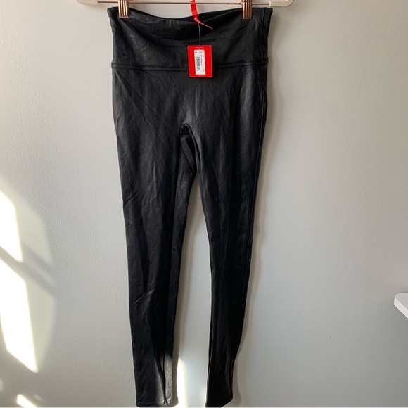 SPANX Faux Leather Leggings Sz S NWT - Picture 4 of 8